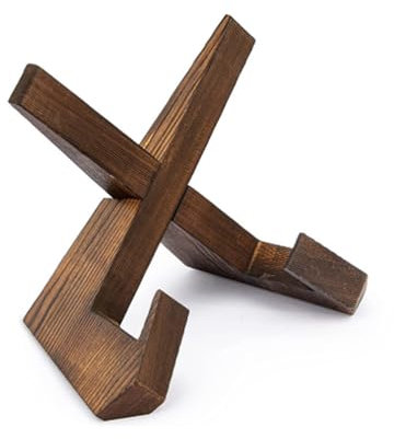 Tellerständer zur Aufsteller - 16,6 CM Tellerhalter, Tellerst äNder Holz,Hölzern Teller Ständer, Bilderrahmen Halterung