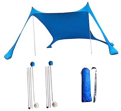 Hemobllo Outdoor Sonnenschutz Zelt Multi- Strandzelt Für Camping Angeln Und Picknick Uv-beständig Leicht Und Blau Für Entspannte Im Freien