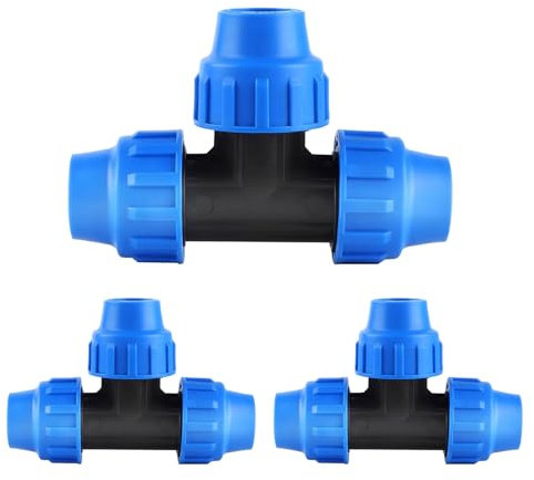 Wzzy Gurden Tubo in PE da 32 mm, Raccordo in PP, Raccordo a T: connettore per Tubo per Cambio di direzione del Tubo dell'editore, Tecnologia di Collegamento Quick&Easy