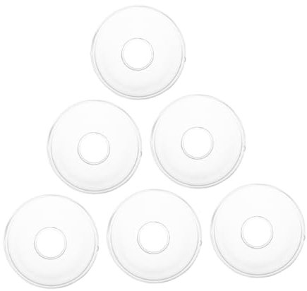 BESTYASH 6pcs Candle Drip Catcher for Candle Wax Catcher for Candlesticks Round Glass for Church Service Wedding Party Home Decor