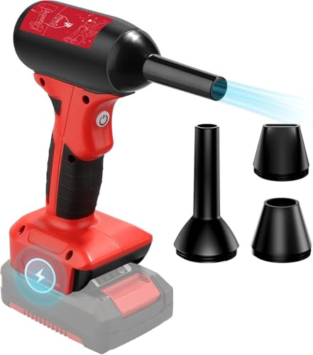 Mini Jet Blower Turbo Fan for Einhell 18V Battery, 4-Speed Mini Blower, Air Duster, Industrial Fan, for Cleaning, Hair Drying, Car, Camping (No Battery)
