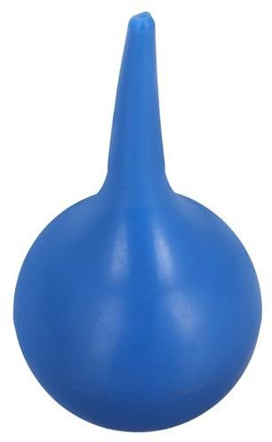 DECOMELODY Poire Auriculaire en Caoutchouc 90 Ml Bleue, Bulbe Nettoyant pour Oreilles, Outil D'extraction du Cérumen par Aspiration, Nettoyage Doux et Sûr, pour Adultes et Garçon et Filles,