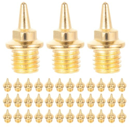 TOYANDONA 48 Piezas Clavos para Zapatillas de Atletismo de Aleación de Aluminio Dorado, Aumentan Flexibilidad y Mejoran Velocidad para Entrenamiento de Pista y Salto Largo