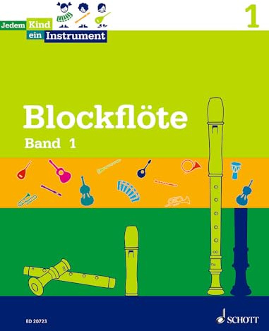 Jedem Kind ein Instrument: Band 1 - JeKi. Blockflöte. Schülerheft.