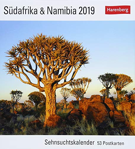 Südafrika & Namibia - Kalender 2019: Sehnsuchtskalender, 53 Postkarten