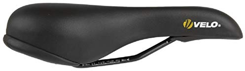 Velo sadel plysch djup kanal, svart, 243 x 155 mm