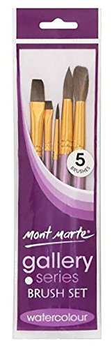 MONT MARTE Gallery Series Pinsel-Set, Holz, Standard, Aquarell
