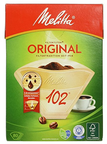 Melitta Filter Bags 102 3 Aromazones Natural Brown (Pack of 80)