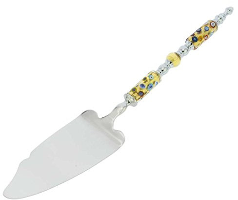 Server per dolci in vetro di Murano italiano - Millefiori d'oro