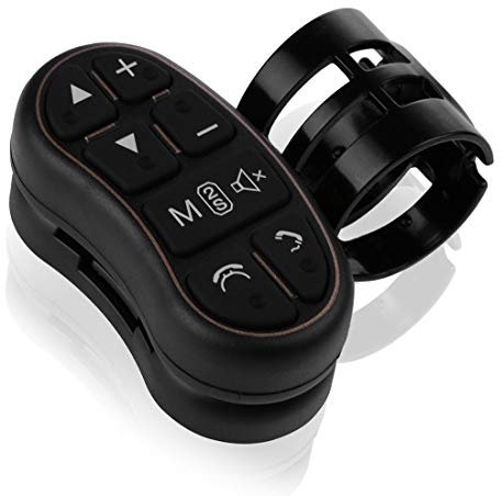 VIGORFLYRUN PARTS LTD Telecomandi per auto per volante pulsante telecomando, universale per 2 DIN auto Android Radio Player Navigazione DVD sistema