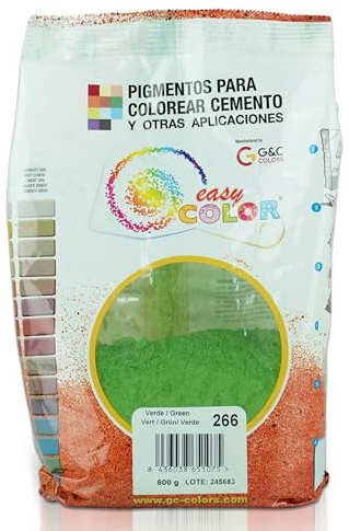 Easy Color pigmento Verde 266. Pigmento para cemento, mortero y hormigón (Verde)