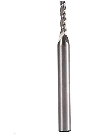 Fresa a candela Fresa CNC, diametro 3mm 3 taglienti HSS e fresa in alluminio, punta per fresa a candela lunga e resistente