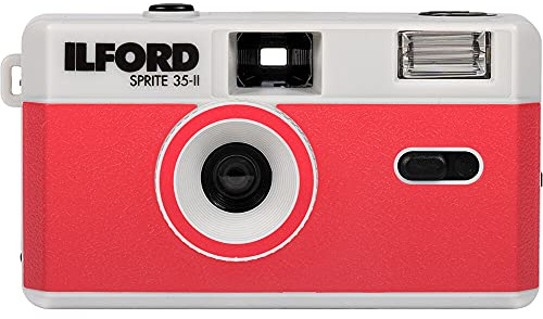 Ilford Sprite 35-II Kamera, rot&silber