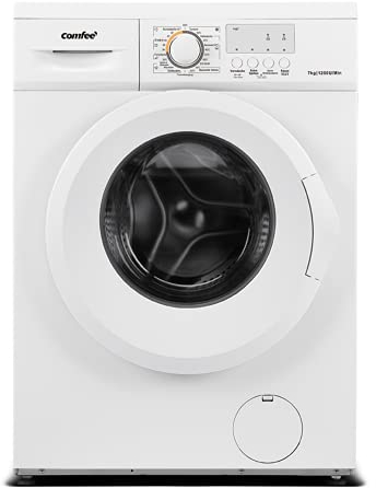 Comfee CFEW70-124 Waschmaschine / 7KG / Slim Line / D / 1200 U/min / Trommelreinigung / 15min-30min-45min Schnellwaschgang