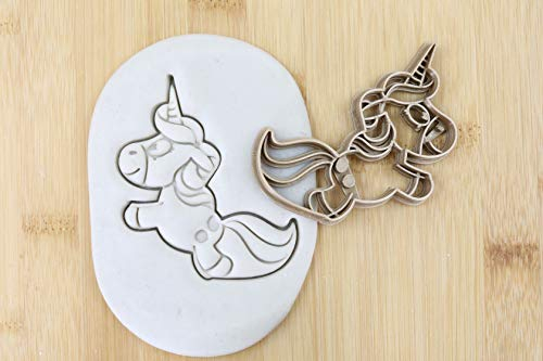 Cookie Cutter Fondant Keksstempel/Ausstechform Keksausstecher Plätzchen Hüpfendes Einhorn ca. 8cm