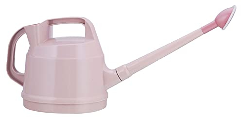 Thaoxl Regadera de Color Caramelo de 5 l, regadera de plástico Resistente y Duradera, para Plantas de Flores de jardín de Interior y Exterior (Color : Pink, Size : 5L)