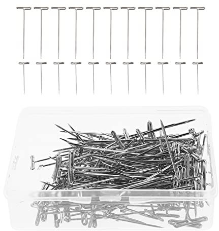 VICASKY 150 Piezas Posición Aguja De Ieración Tipo De Aguja Peluca Pelo Artesanía T Pin Espalda Agujas De Coser Tejer Joyería Uso Diario Extraterrestre Acero