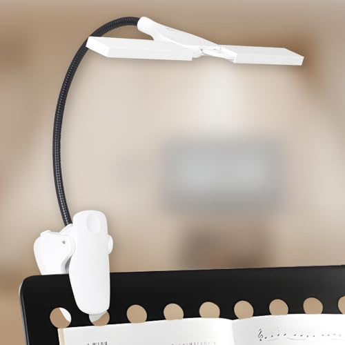 MuzcYM 28 LEDs 3 Helligkeitsstufen Touchschalter Notenständer Licht für Instrumente Üben mit USB Kabel