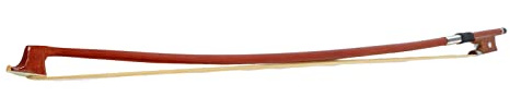 Violin Bow, Well Balanced Violin Bow, Professional Handmade Brazilwood Ebony Frog Violin Arbor, White Horsehair Violin Bow for Violinists & Fiddlers of All Skill Levels (1/2)