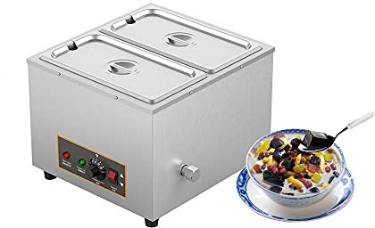 Commercial Food Warmer, Tapioca Pearl Warmer Machine, 1000W Electric Food Soup Heat Preserving Machine, Automatic Chocolate Melt Pot Heating Multifunction Heater for Restaurants, 30
