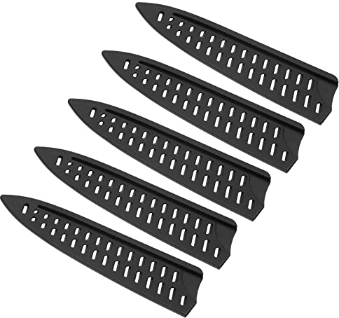 PATIKIL PP Safety Knife Cover Sleeves for 8 Chef Knife, 2 Pack Knives Edge Guard Blade Protector Universal Knife Sheath Portable for Kitchen, Black