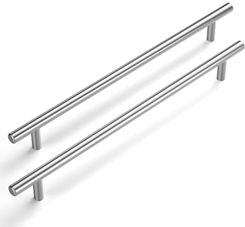 LONTAN 2 Stück Griffe für Küchenschränke 256mm Lochabstand - Edelstahl Küchengriffe, Schubladengriffe, Schrankgriffe, Möbelgriffe, Türgriffe für Küche und Möbel