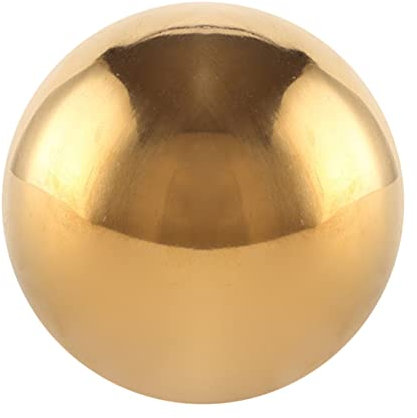 BESPORTBLE Spiegelpolierte Edelstahl Gartenkugel Hohl Reflektierende Dekokugel Goldene Runde Gartendekoration Robust Langlebig