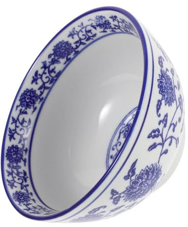 Amosfun Ciotola in Porcellana e Bianca Scodella Riutilizzabile Ciotola Da Dessert Di Cereali Del Cibo Per La Cena Per Alimenti in Ceramica Da Portata Zuppiera