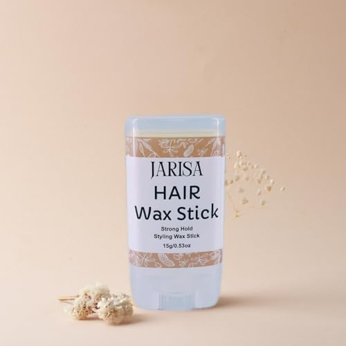 Jarisa Haarwachs-Stick, Starker Halt, Stylingwachs-Stick, 15g/0,53oz, glatter Stick für Haare, nicht fettend, Styling, starker Halt