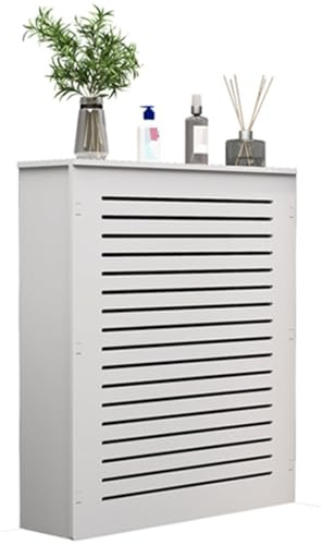 WIGING Copritermosifone A Quattro Lati, Decorativo Spaziale Armadio Riscaldante con Ripiano Superiore per La Casa Soggiorno Bagno, Coperchio Valvola Riscaldamento A Pavimento(60x90x20cm)