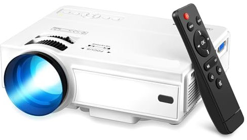 KKENZA Mini projecteur 1080P Full HD 4K LCD Home Cinéma Projecteur à Courte focale 4K