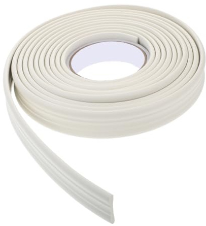 STOBOK Self-adhesive Peel and Stick Baseboard Trim Molding for Walls, Flexible White Vinyl Wall Moulding Kit, Decorative Floor and Door Frame Cove, Suitable for Living Room and Tv Background