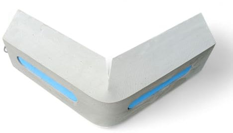 Crea-Form Stegfender, Bootsfender Marina 12 Corner Eva Grey