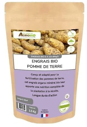 Engrais bio micro granulés 6-5-10 pomme de terre 1.5 Kg