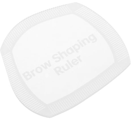 DIYEAH Règle à Sourcils Réutilisable en Plastique Robuste, Guide Rapide et Précis pour Dessiner et Mettre les Sourcils, Outil Compact Maquillage et Soins Personnels, Gabarit Polyvalent