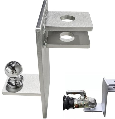 Sorlpv Kugelkopf Anhängerkupplung, Ø50mm Zugmaul Kugelkopf Rangierhilfe mit 3500kg Zugkraft, Q235 Stahl Rostfrei, Anhänger Kombikupplung Rangierhilfe für PKW, LKWs, Traktoren & Landwirtschaft