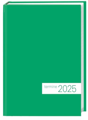 Kalenderbuch Grün 2025: times&more Kalenderbuch. Bunter Terminkalender mit flexiblem Umschlag. Handlicher Wochenplaner mit Punkten. Taschenkalender zum Planen von Terminen. (times&more Kalender Heye)