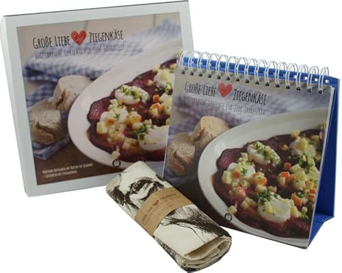 Ziegenbox Geschenkbox mit Buch:Große Liebe Ziegenkäse: Vegetarische Gerichte für jede Jahreszeit