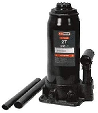 KS Tools 160.0350 Hydraulischer Flaschenwagenheber, 2 t | Hydraulischer Flaschenwagenheber, Kapazität 2 Tonnen