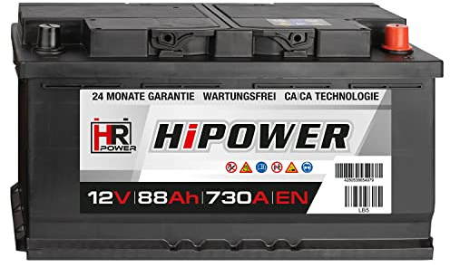 HR Autobatterie 12V 88Ah 730A/EN Blei-Säure