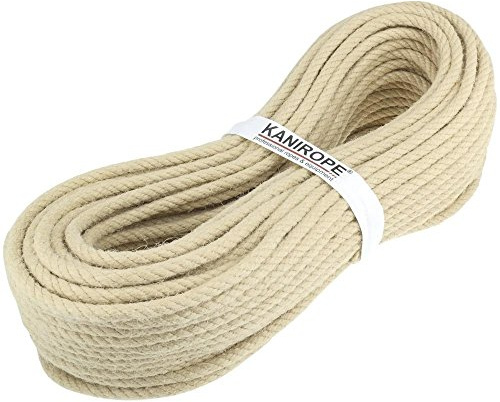 Corde Cordage en chanvre synthétique 6mm 50m toronné Catégorie A
