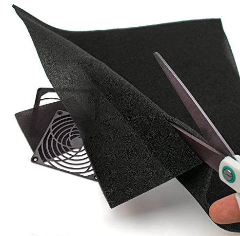 Foglio di schiuma antipolvere per ventola del computer, spessore 3 mm, 50 cm x 50 cm (2500 cm²)