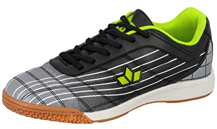 Lico Rockfield Herren Hallenturnschuh, Schwarz/ Grau/ Lemon, 46 EU