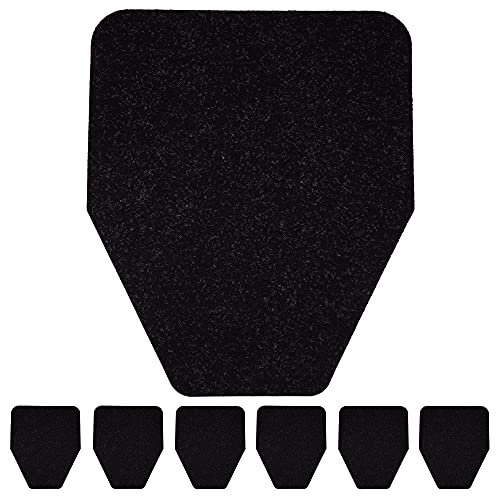 Urinoir Tapis (6-pack), antimicrobien, antidérapant, Odor-eliminating jetables Tapis (Noir)