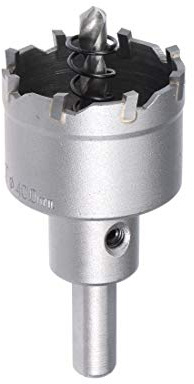 sourcing map Scie Cloche Carbure Trépan Scie à Trou 40mm Diamètre de Coupe pour 0.5mm-3mm Acier Inox 5mm Métal Feuille