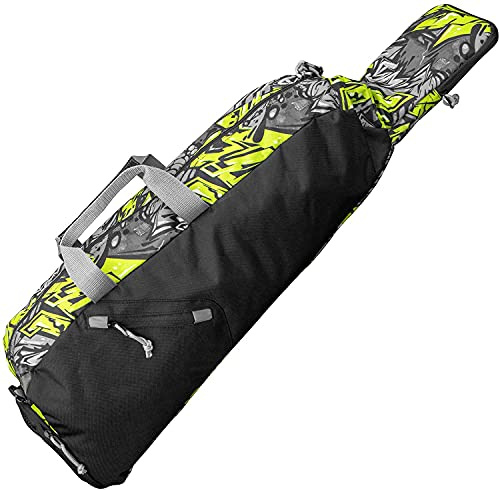 Ortiz34 Youth Bat Bag- David Ortiz's Baseball, T-Ball, Softball Equipment Bag for Youth & Kids Includes Vented Compartment, J Style Fence Hook, Adjustable Shoulder Strap (Volt)