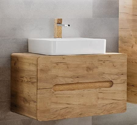 Ensemble Meuble sous-Vasque + Vasque à Poser - 80 Cm - Archipel Craft