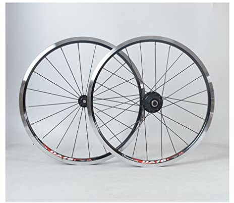 Generic Faltbare Fahrradräder 16 Zoll 305 Fahrradlaufradsatz Felgenbremse Schnellspannerräder für BMX MTB 20/24 Löcher Nabe 74/130 mm 7/8/9/10/11 Geschwindigkeit