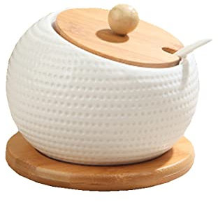 OKIPED Pot à épices 500g Pot de sel bouteille d'assaisonnement en céramique 500ml pot de stockage Boîte à épices de cuisine avec cuillère (Size : 1)