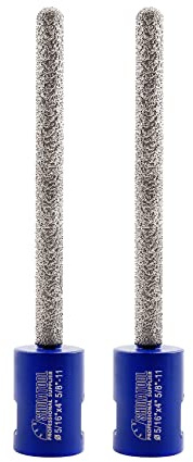 SHDIATOOL Diamond Mortar Raking Bit 5/16-inch x 4-inch for Brickwork Joint Mortar Removal and Tuck Pointing Granite Marble Masonry Stone (8mm x 100mm)(2 Pieces)